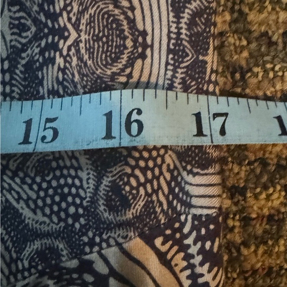 Soft Surroundings Petite Large Maxi Dress Stretchy Soft Navy and Beige - Picture 6 of 8